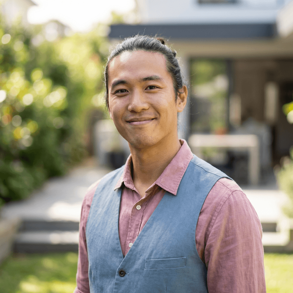 Marcus Chen in a professional office setting